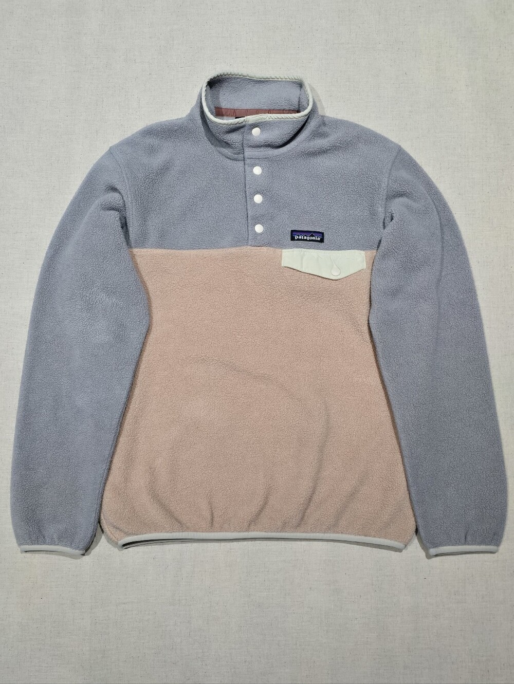 Patagonia Womens Synchilla Pink and Gray Size Small